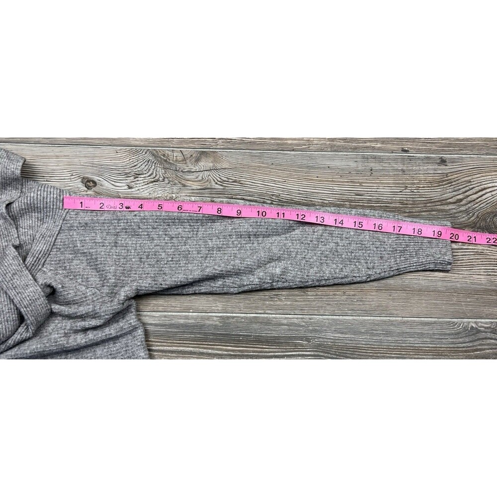 Seraphine Maternity Sweater Grey Knit Cowl Neck MED Soft‎ Cozy Warm Winter Chic - Picture 10 of 14